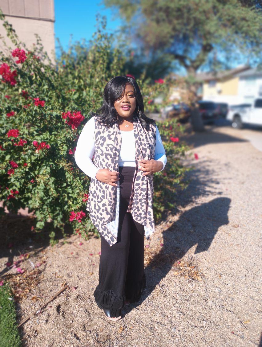 Black Ruffled Pants