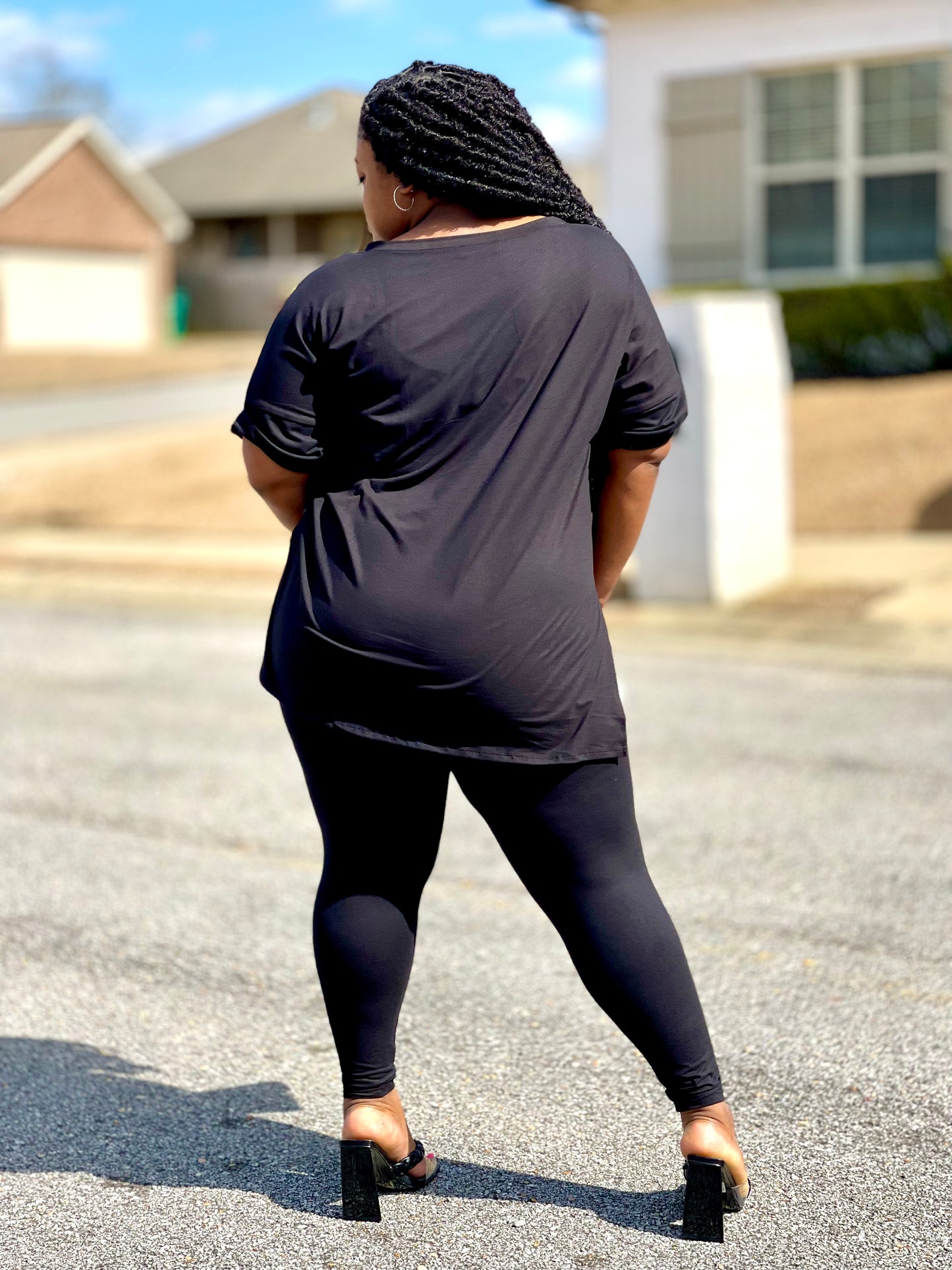 BLACK CC LEGGING SET