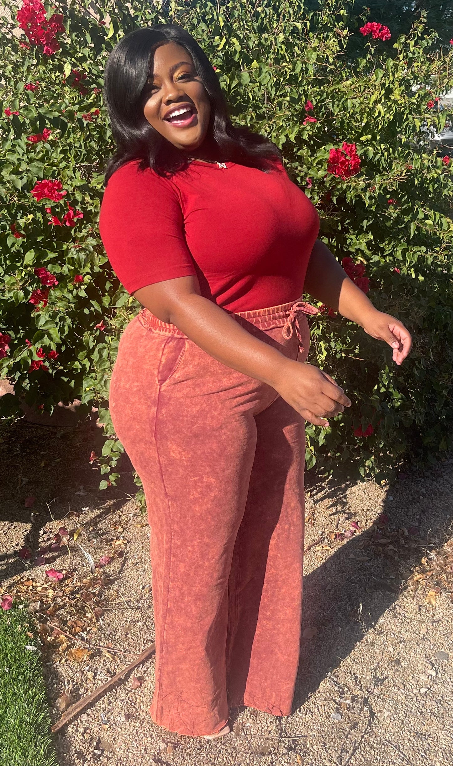 Rust Mineral Wide Leg Set